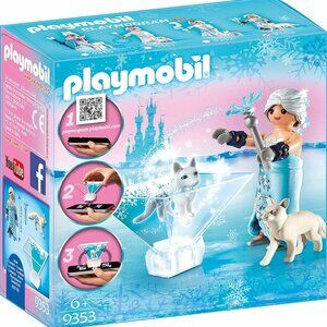 FREE*❤️sealed Playmobil 9353 Magic Winter Blossom Ice Princess 3D Pet Playmogram